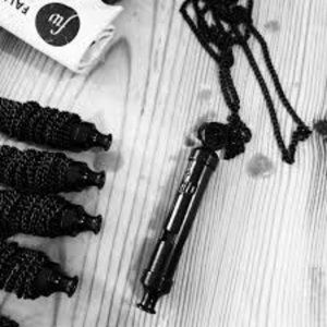 Falling Whistle Necklace Black